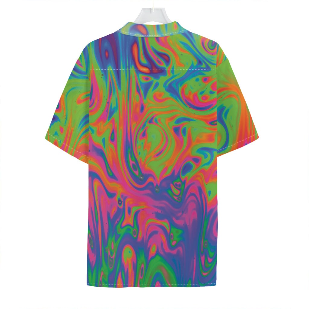 Psychedelic Bubble Print Hawaiian Shirt