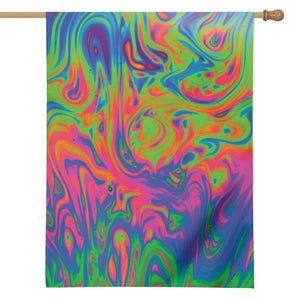 Psychedelic Bubble Print House Flag