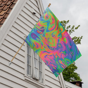 Psychedelic Bubble Print House Flag