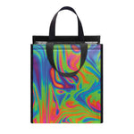 Psychedelic Bubble Print Insulated Lunch Tote