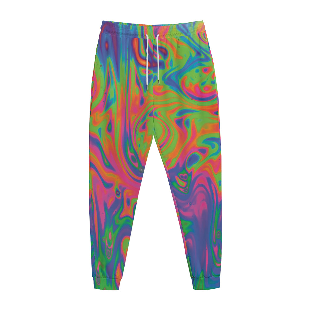 Psychedelic Bubble Print Jogger Pants