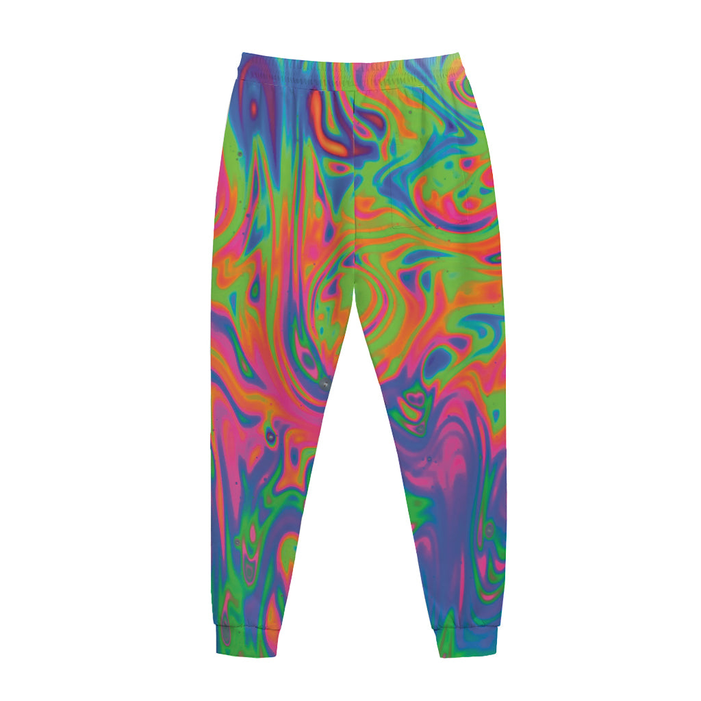 Psychedelic Bubble Print Jogger Pants