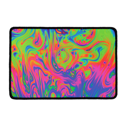 Psychedelic Bubble Print Kitchen Mat