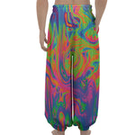 Psychedelic Bubble Print Lantern Pants