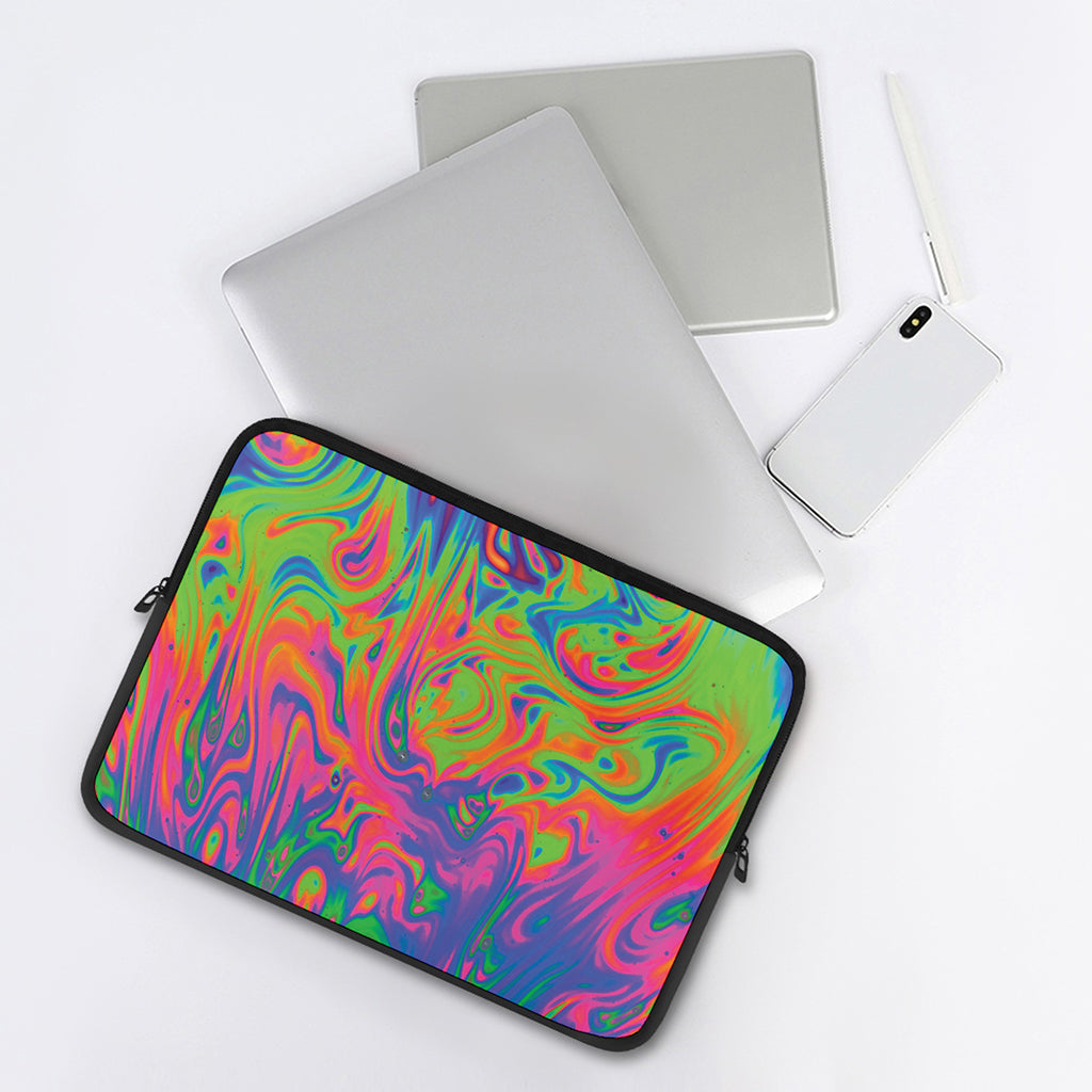 Psychedelic Bubble Print Laptop Sleeve