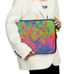 Psychedelic Bubble Print Laptop Sleeve