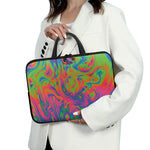 Psychedelic Bubble Print Laptop Sleeve With Handle