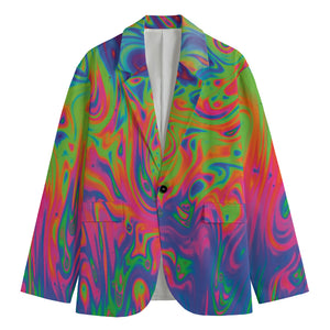 Psychedelic Bubble Print Men's Blazer