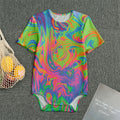 Psychedelic Bubble Print Men's Bodysuit