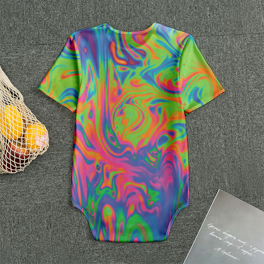 Psychedelic Bubble Print Men's Bodysuit