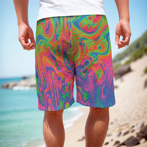 Psychedelic Bubble Print Men's Cargo Shorts