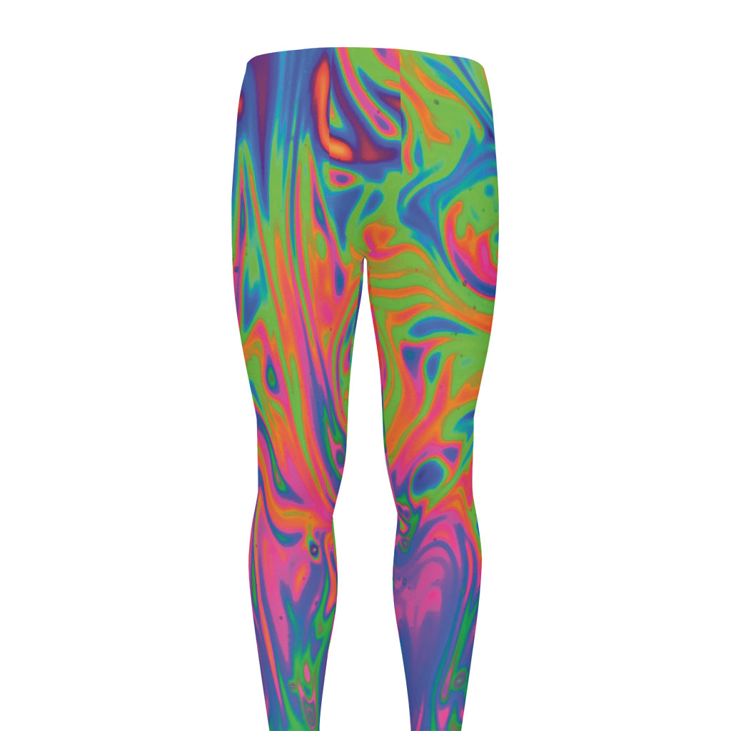 Psychedelic Bubble Print Men's leggings