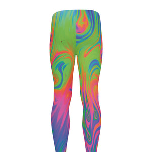 Psychedelic Bubble Print Men's leggings