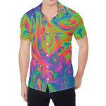 Psychedelic Bubble Print Men's Shirt