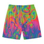 Psychedelic Bubble Print Men's Swim Trunks