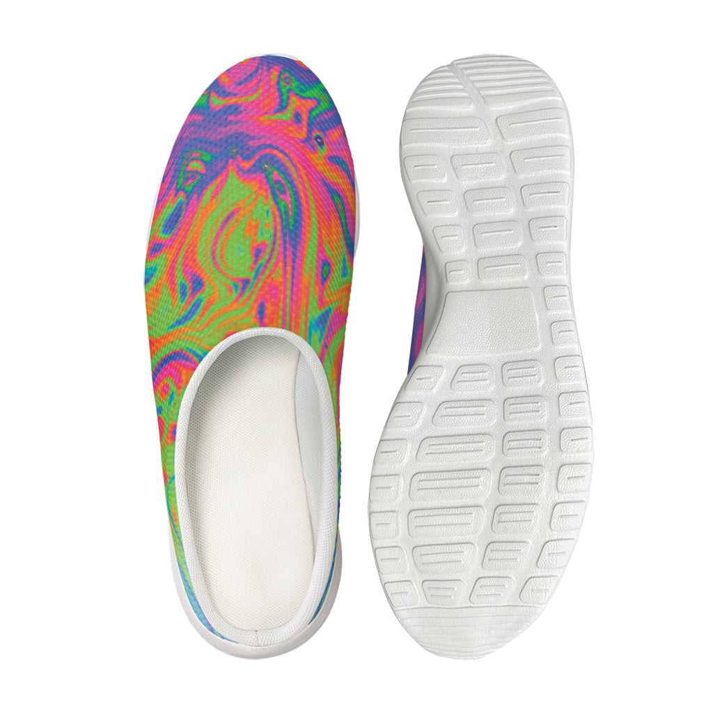 Psychedelic Bubble Print Mesh Casual Shoes