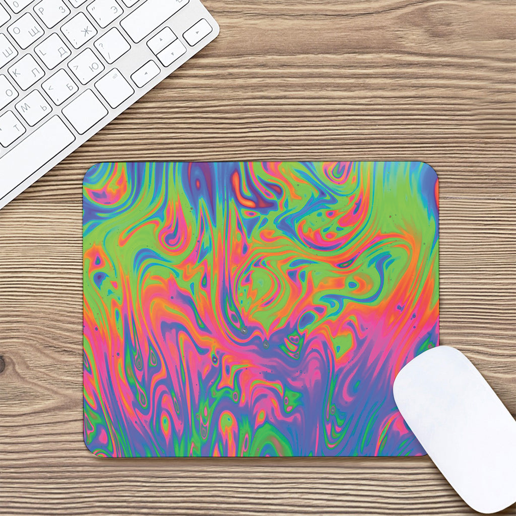 Psychedelic Bubble Print Mouse Pad