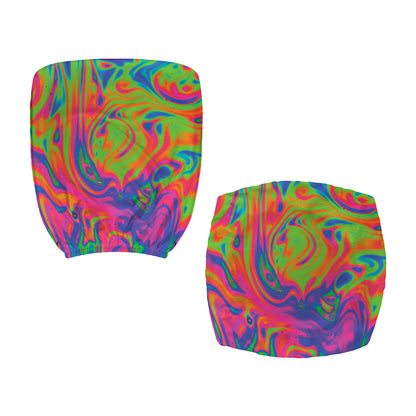 Psychedelic Bubble Print Office Chair Cover