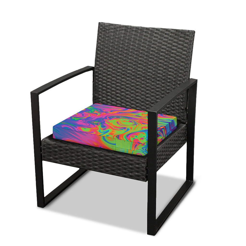 Psychedelic Bubble Print Outdoor Seat Cushion Cover