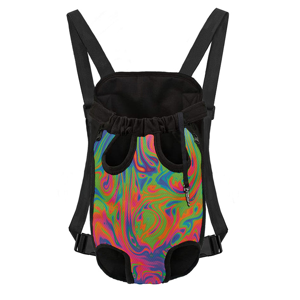 Psychedelic Bubble Print Pet Carrier Backpack