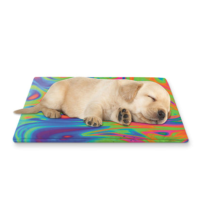 Psychedelic Bubble Print Pet Cooling Mat Cover