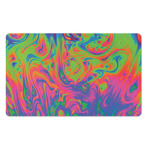 Psychedelic Bubble Print Polyester Doormat