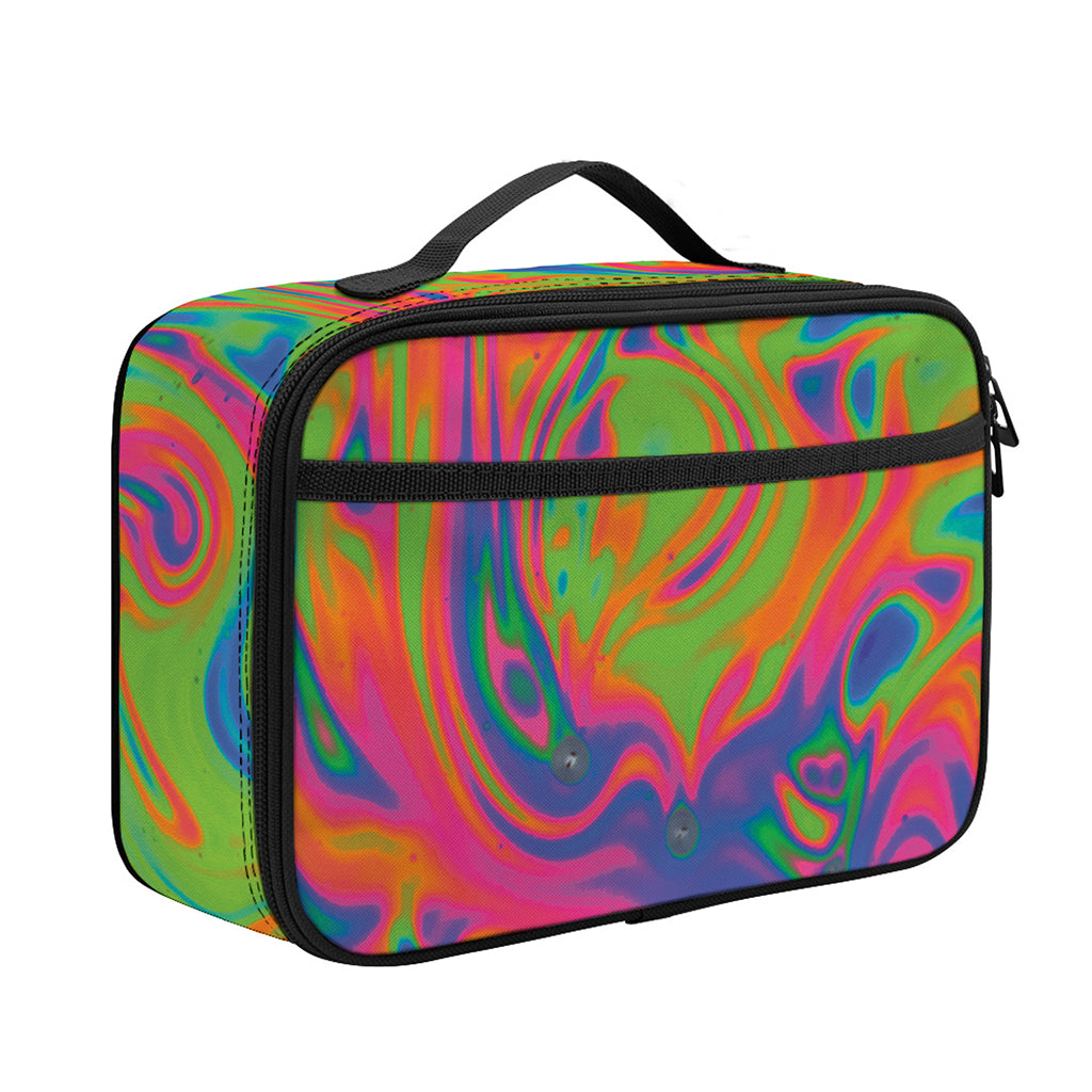 Psychedelic Bubble Print Portable Lunch Bag
