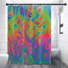 Psychedelic Bubble Print Premium Shower Curtain