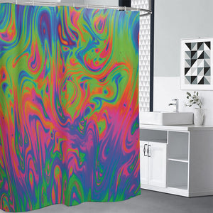 Psychedelic Bubble Print Premium Shower Curtain