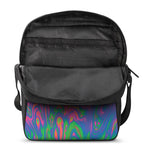 Psychedelic Bubble Print Rectangular Crossbody Bag