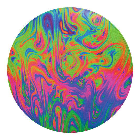 Psychedelic Bubble Print Round Blanket