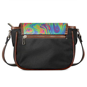 Psychedelic Bubble Print Saddle Bag