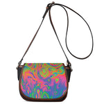 Psychedelic Bubble Print Saddle Bag