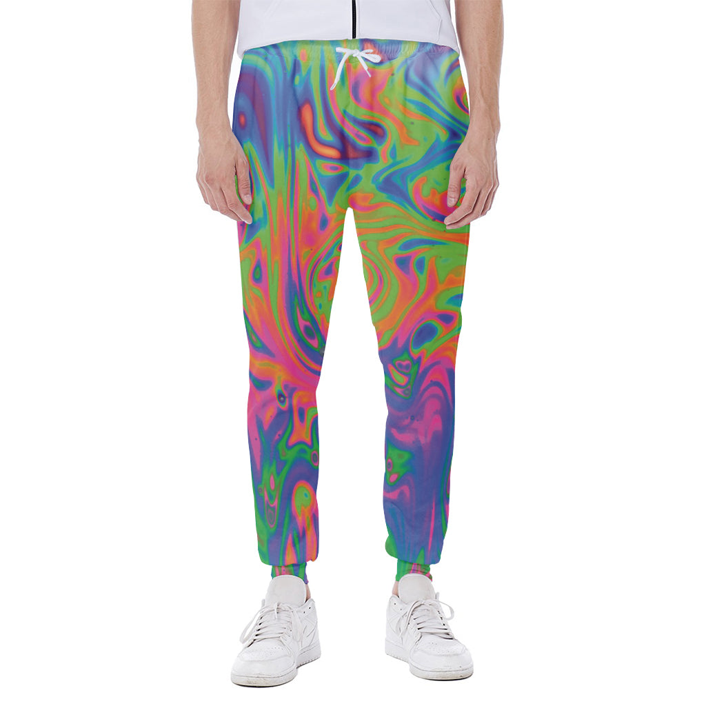 Psychedelic Bubble Print Scuba Joggers