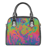 Psychedelic Bubble Print Shoulder Handbag