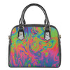 Psychedelic Bubble Print Shoulder Handbag