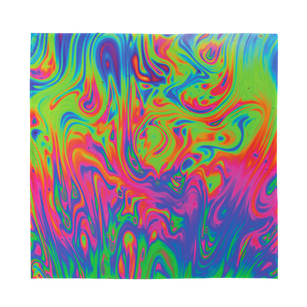 Psychedelic Bubble Print Silk Bandana