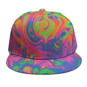 Psychedelic Bubble Print Snapback Cap