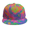 Psychedelic Bubble Print Snapback Cap