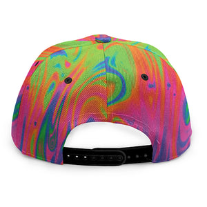 Psychedelic Bubble Print Snapback Cap