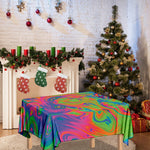 Psychedelic Bubble Print Tablecloth