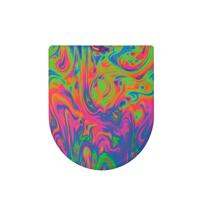 Psychedelic Bubble Print Toilet Lid Cover