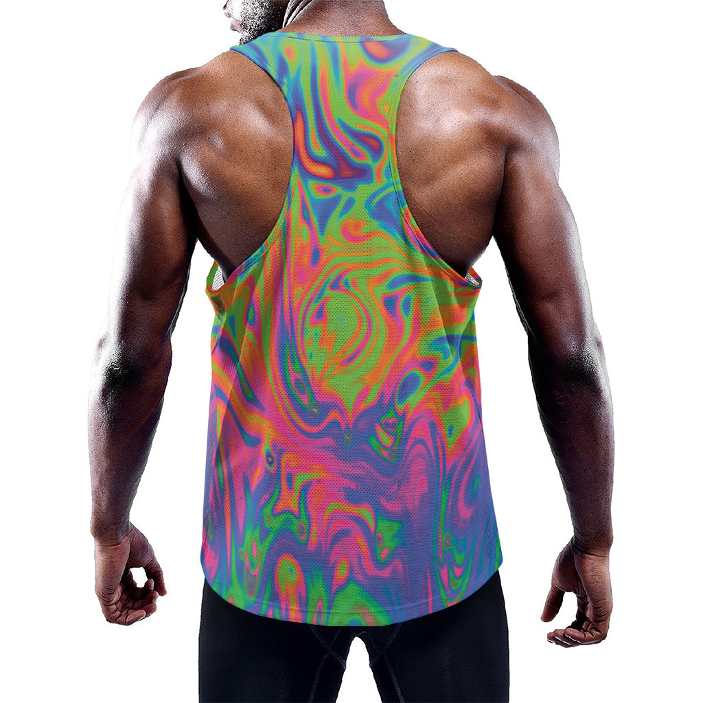 Psychedelic Bubble Print Training Tank Top