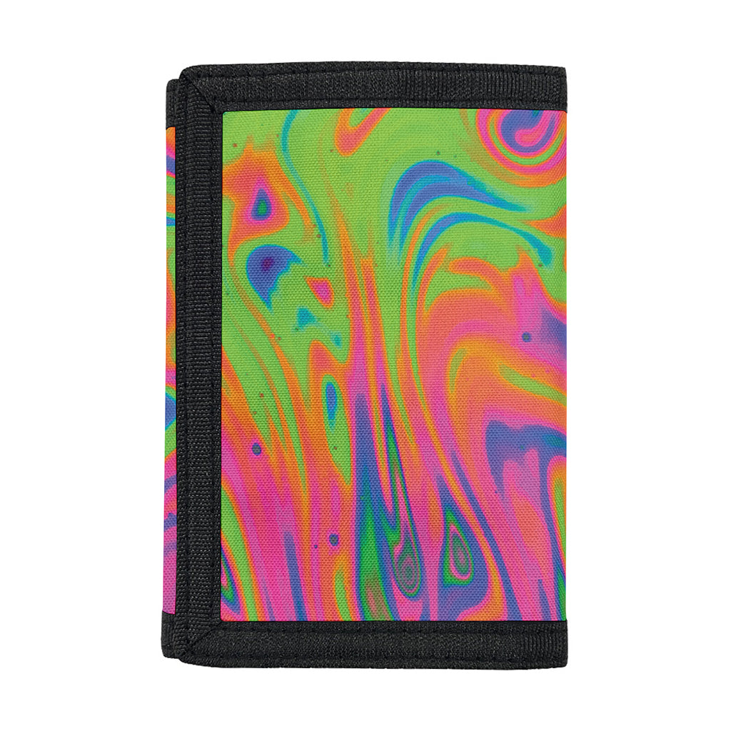 Psychedelic Bubble Print Trifold Wallet