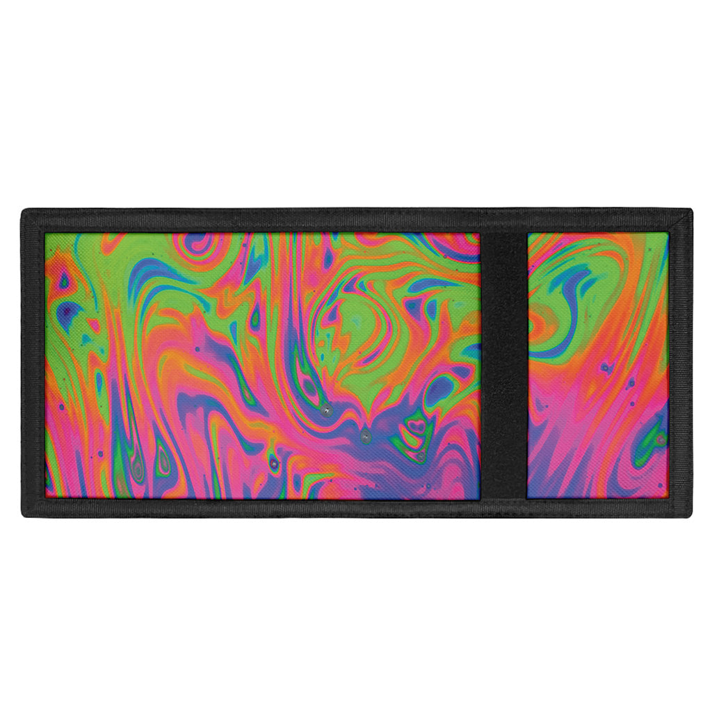 Psychedelic Bubble Print Trifold Wallet