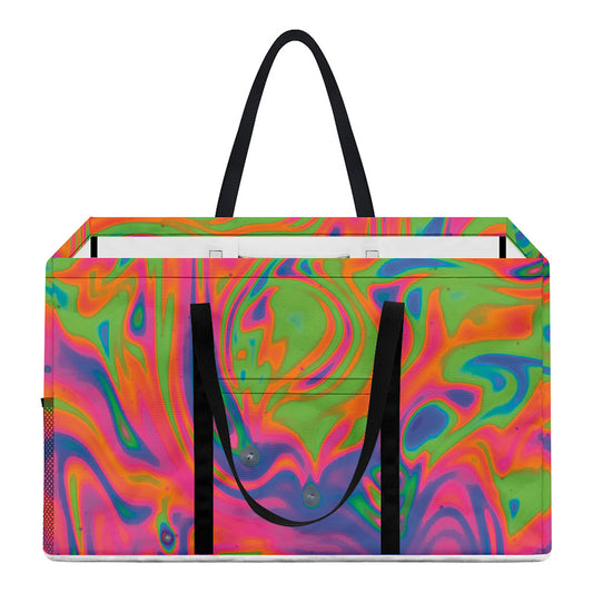 Psychedelic Bubble Print Utility Tote Bag