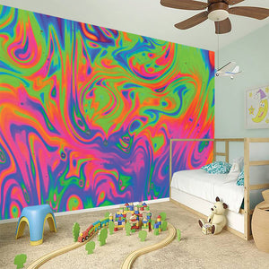 Psychedelic Bubble Print Wall Sticker