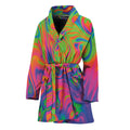 Psychedelic Bubble Print Women's Bathrobe