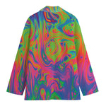 Psychedelic Bubble Print Women's Blazer