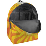 Psychedelic Burning Sun Print Backpack